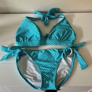 INGEAR Blue Polka dot bikini